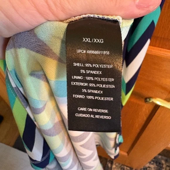 Jessica Howard Chevron Maxi Dress - Navy, Lime, White - Picture 5 of 5